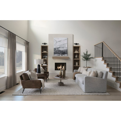Mercana Maxwell Round End Table - Light Brown