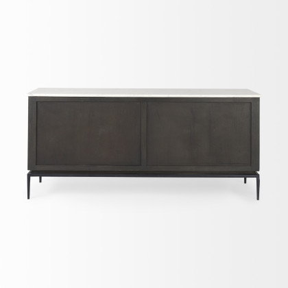 Mercana - Divina Sideboard in Black, Solid Wood