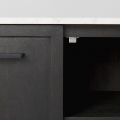 Mercana - Divina Sideboard in Black, Solid Wood
