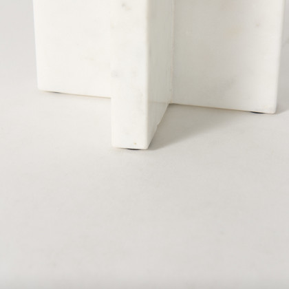 Mercana Sophia Candle Holder - White, H8"