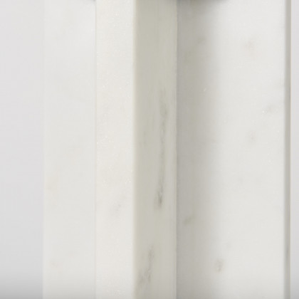 Mercana Sophia Candle Holder - White, H11"
