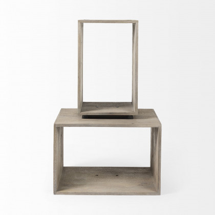 Mercana Simul Shelving Unit (Set of 2) - Light Brown