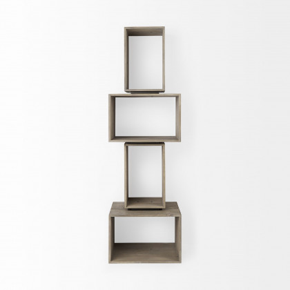 Mercana Simul Shelving Unit (Set of 2) - Light Brown