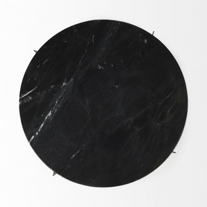 Mercana Reinhold Round End Table - Black