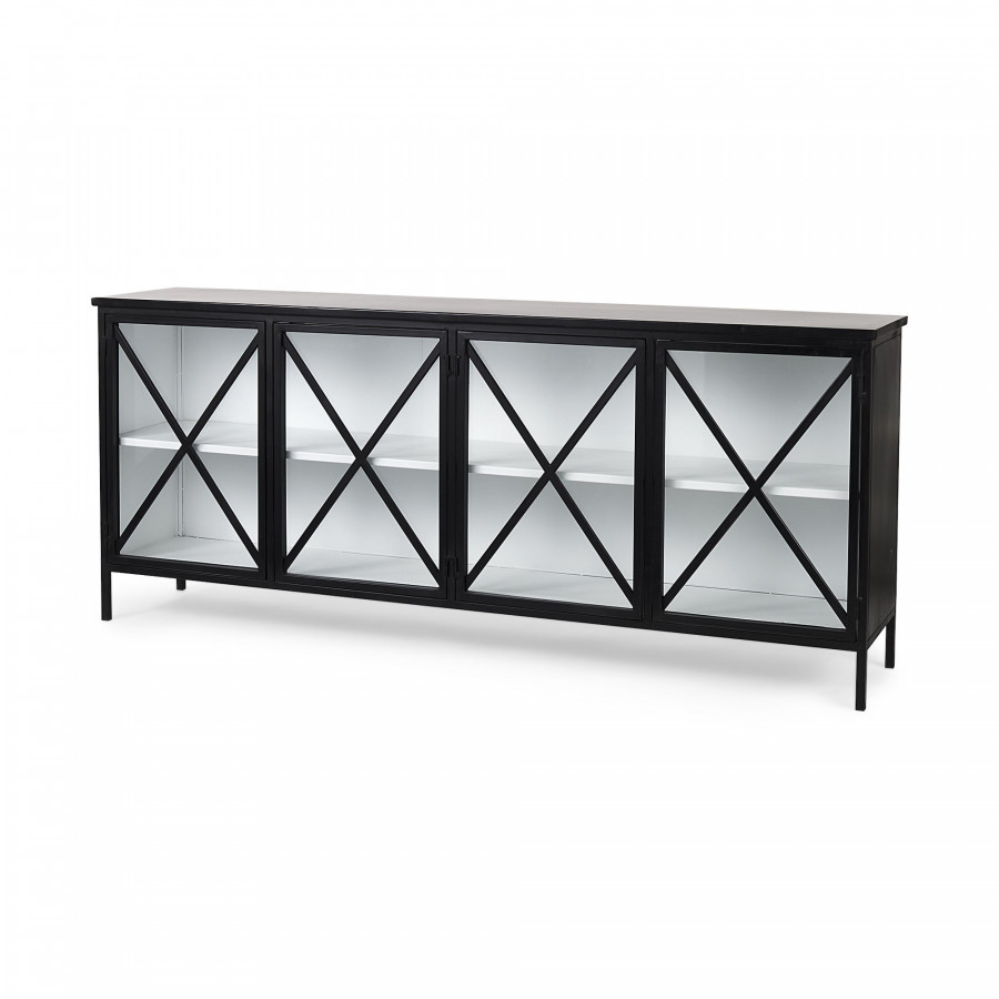 Mercana Aurelia Sideboard - Black/White, Metal