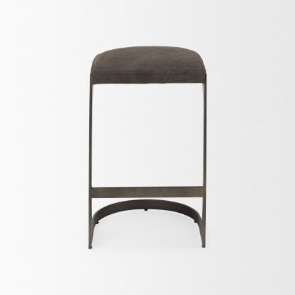 Mercana Tyson 28" Counter Stool - Brown/Gray