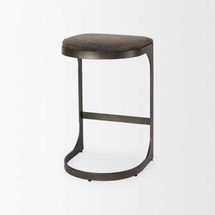 Mercana Tyson 28" Counter Stool - Brown/Gray