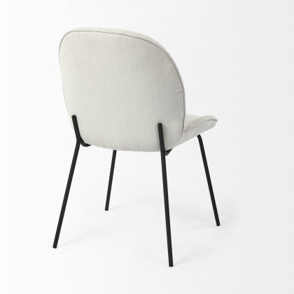 Mercana Inala Dining Chair (Set of 2) - Black/White, Metal