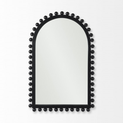 Mercana Leeds Wood Arch Frame Mirror - Black