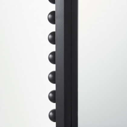Mercana Leeds Wood Arch Frame Mirror - Black