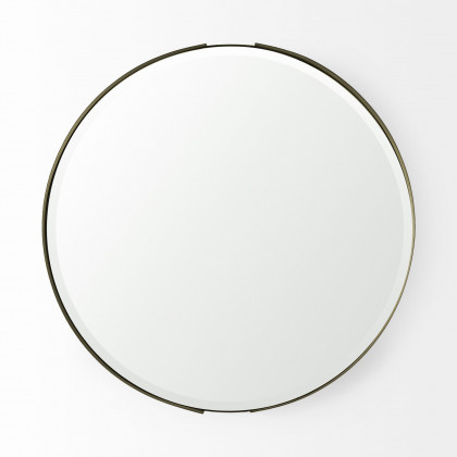 Mercana Adrianna 24.4" Round Mirror - Gold