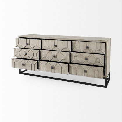 Mercana Genevieve Sideboard - Brown, Manufactured Wood