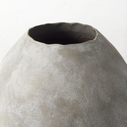 Mercana Gobi Small Ceramic Oval Vase - Tan