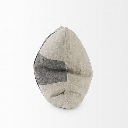 Mercana Raquel Pillow - Beige/Black, 18x18