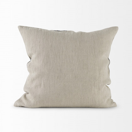 Mercana Raquel Pillow - Beige/Black, 18x18