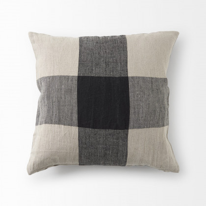 Mercana Raquel Pillow - Beige/Black, 18x18
