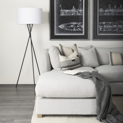 Mercana - Thalia Pillow in Black, Fabric