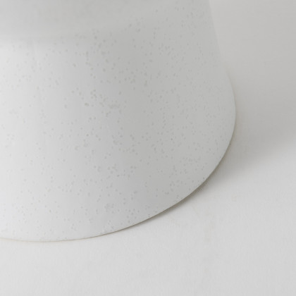 Mercana Laforge White Vase - White, H11"