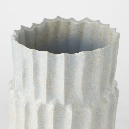 Mercana Cardon Small Vase - Gray, Ceramic