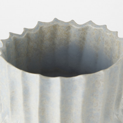 Mercana Cardon Small Vase - Gray, Ceramic