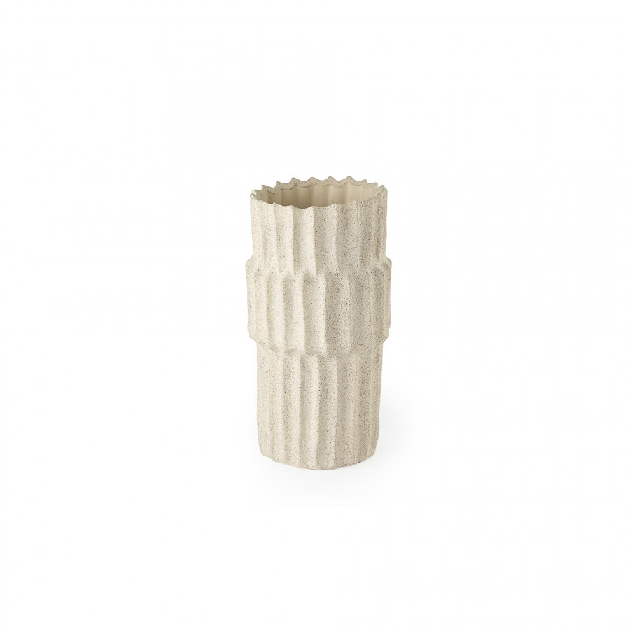 Mercana Cardon Small Vase - Cream, Ceramic