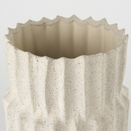 Mercana Cardon Small Vase - Cream, Ceramic
