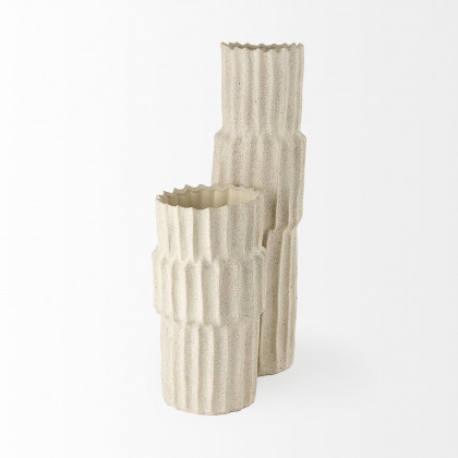 Mercana Cardon Large Vase - Cream, Ceramic