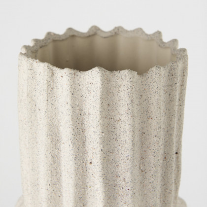 Mercana Cardon Large Vase - Cream, Ceramic