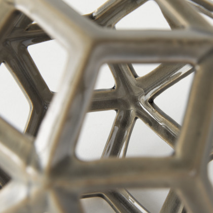 Mercana Geom Object - Tan, Metal