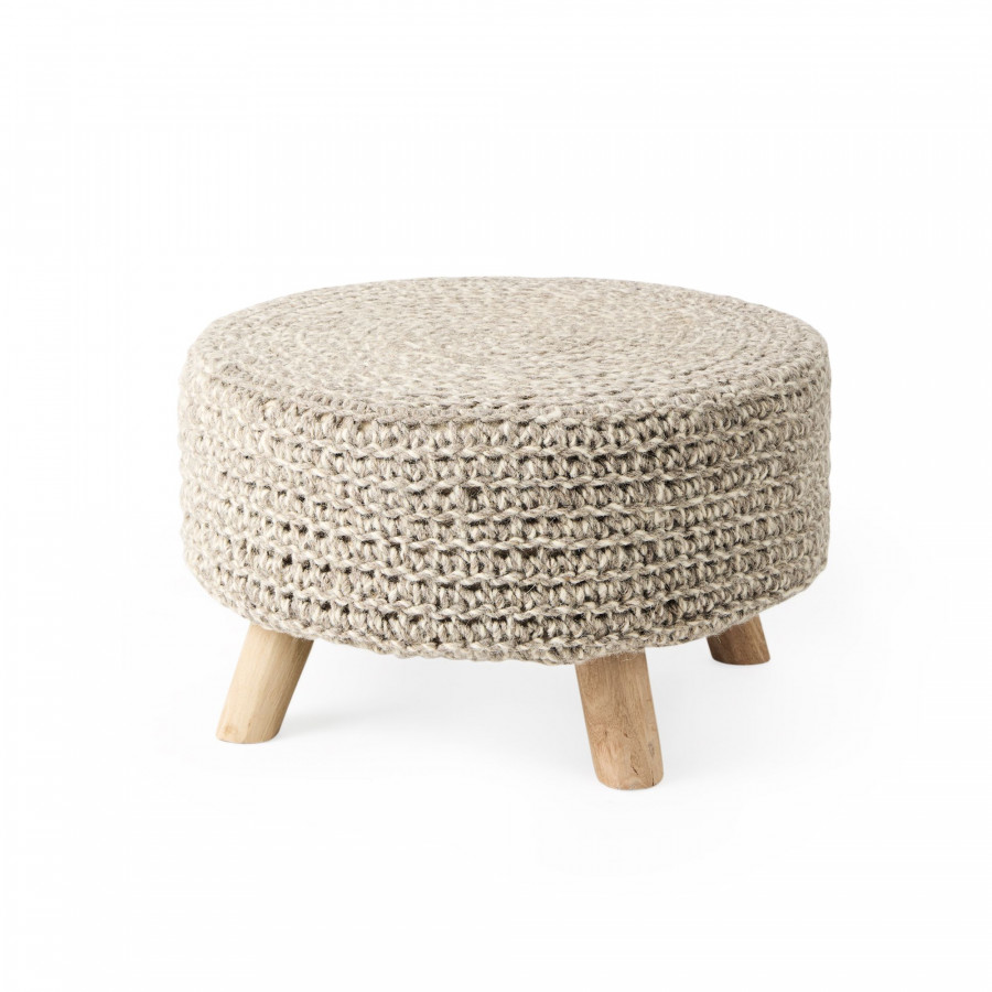 Mercana Bina 4 Legged Stool - Light Gray