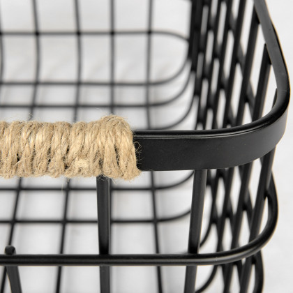 Mercana - Marius Basket in Black, Metal