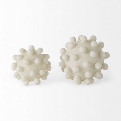 Mercana Malo Large Object - Cream, Resin