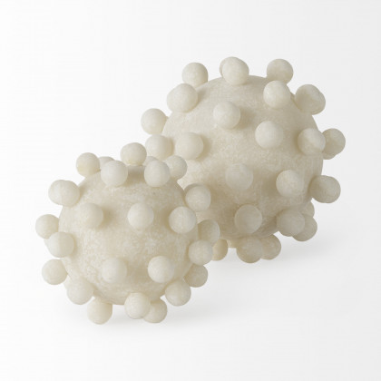 Mercana Malo Large Object - Cream, Resin
