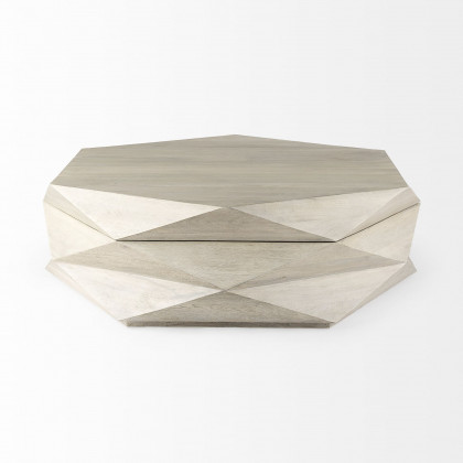 Mercana Arreto 48" Hexagonal Coffee Table - Natural, Wood