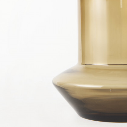 Mercana Amrita Small Vase - Brown/Gold, Glass