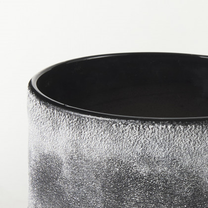 Mercana Squally Vase - Black/Brown, H6"