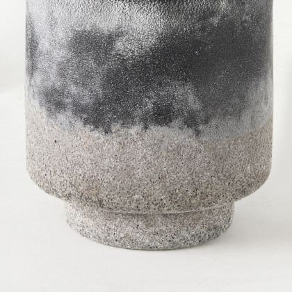 Mercana Squally Vase - Black/Brown, H6"