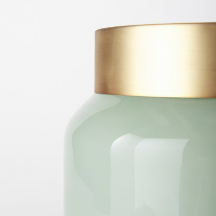 Mercana Minty Vase - Green, H10"