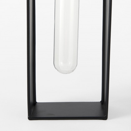 Mercana - Boyer Black Metal W/Glass Test Tube Decorative Objects (Set of 2)