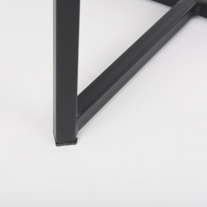 Mercana Frodo 30" Counter Stool with Black Iron Frame - Gray