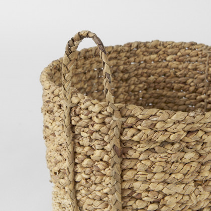 Mercana - Morocco Basket in Brown, Water Hyacinth