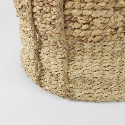 Mercana - Morocco Basket in Brown, Water Hyacinth