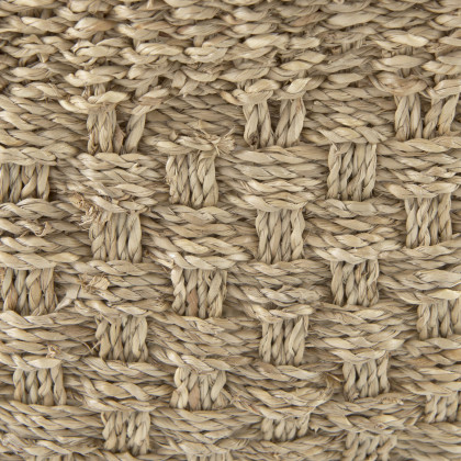 Mercana - Emra Light Brown Seagrass Rectangular Basket/Handles (Set of 3)