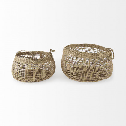 Mercana - Nova Basket in Brown, Seagrass