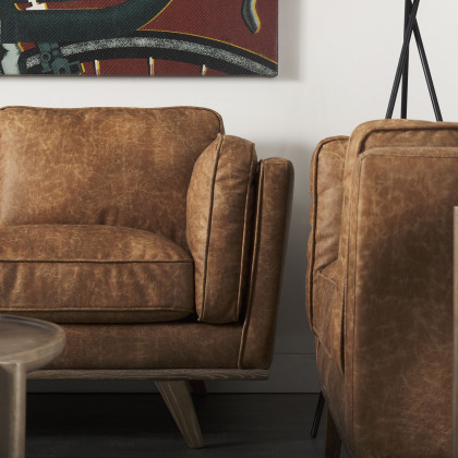 Mercana Brooks Accent Chair - Cognac