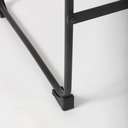 Mercana Direttore 40" Counter Stool with Black Frame - Black