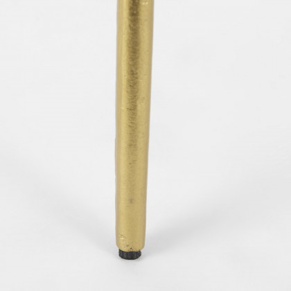Mercana Vivienne Accent Table Series - White/Gold, H23"