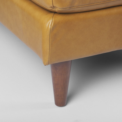 Mercana Svend Right Chaise Sectional  - Tan, Leather