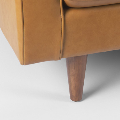 Mercana - Elton 2 Seater Sofa in Tan, Leather