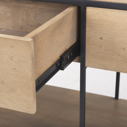 Mercana Morris Console Table - Brown, Iron